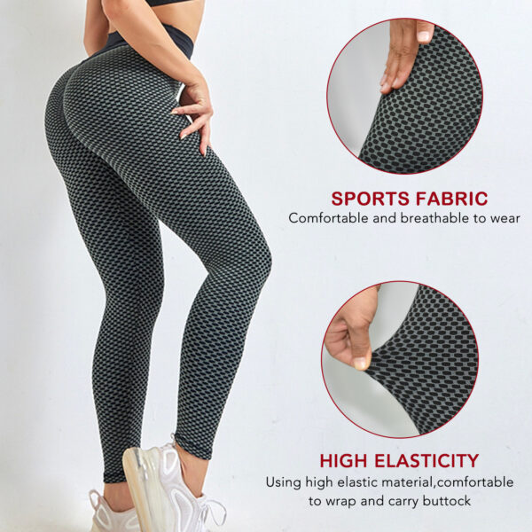 ⁦TIK Tok Leggings Women Butt Lifting Workout Tights Plus Size Sports High Waist Yoga Pants Small Amazon Banned⁩ - الصورة ⁦10⁩