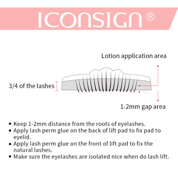 ⁦ICONSIGN Lash Lift Kit Lash Lifiting Eyelash Perming Kit Lash Curling Enhancer Eyes Makeup Tools⁩ - الصورة ⁦6⁩