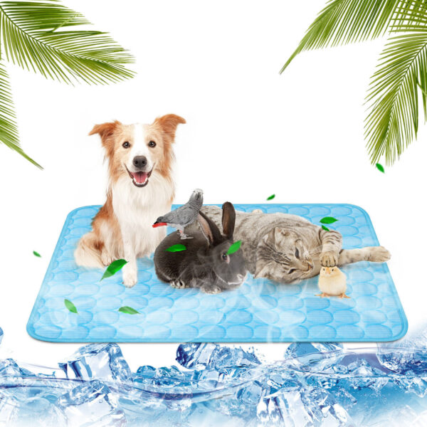 ⁦Pet Cooling Mat Cool Pad Cushion Dog Cat Puppy Blanket For Summer Sleeping Bed Dog Cooling Bed Pet Cooling Mat⁩ - الصورة ⁦7⁩