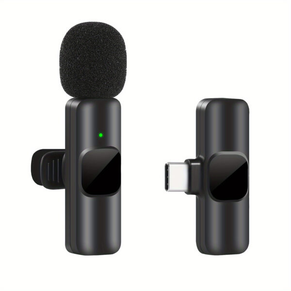 ⁦Wireless Lavalier Lapel Microphone For IPhone IPad Professional Wireless Clip Mic - Cordless Omnidirectional Condenser Recording Mic For Interview Video Podcast Vlog YouTube⁩ - الصورة ⁦7⁩