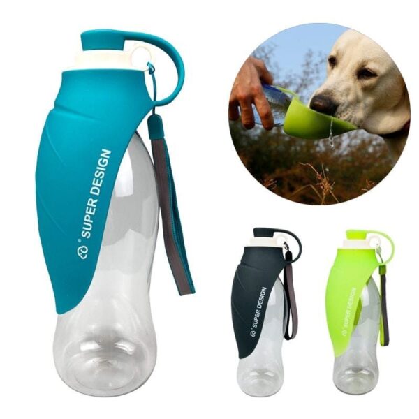 ⁦20 OZ Pet Water Bottle Leaf Design⁩ - الصورة ⁦3⁩