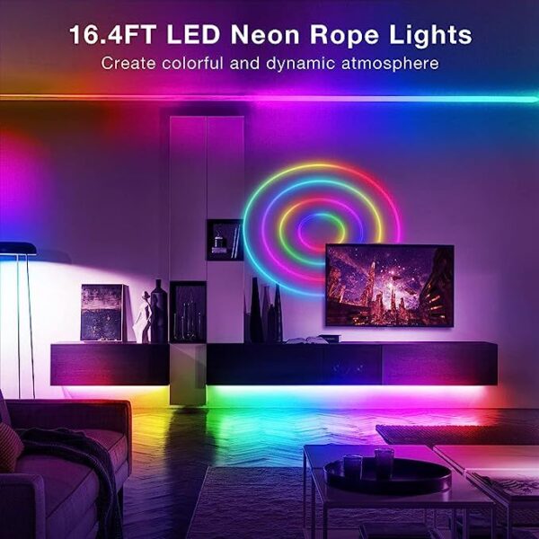 ⁦Bluetooth Neon Illusion 24V-84D16.4ft⁩ - الصورة ⁦8⁩