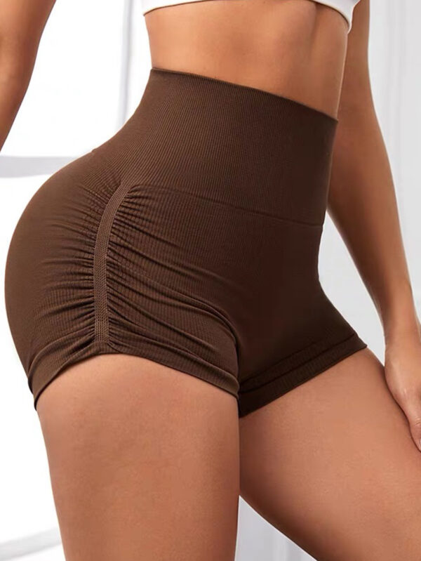 ⁦Workout Shorts For Women Scrunch Butt Lifting High Waisted Yoga Gym Seamless Booty Biker Shorts⁩ - الصورة ⁦4⁩