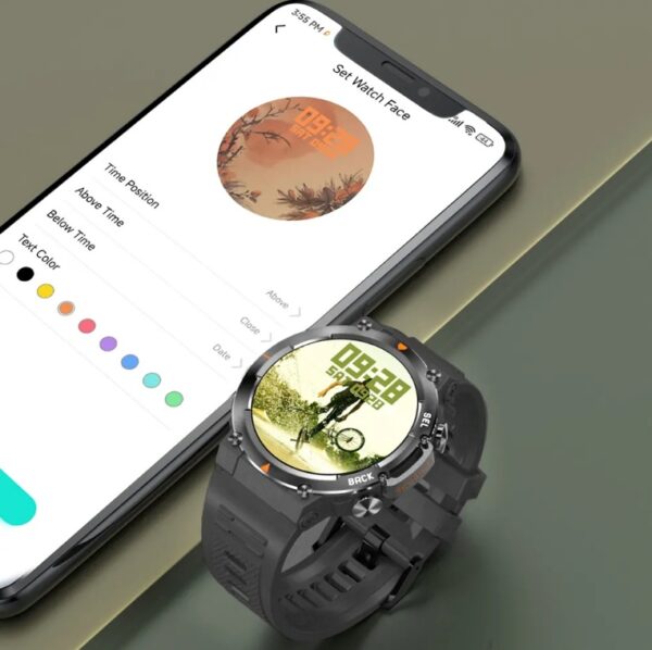 ⁦MAX18 Men Smartwatch AMOLED1.43inch Big Screen BT Calls Gesture Control AI Voice Sports Smart Watch Men⁩ - الصورة ⁦6⁩