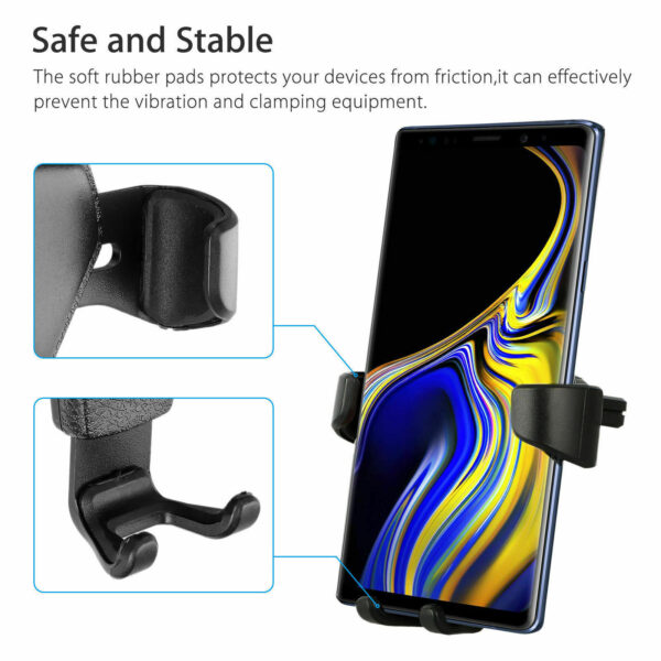 ⁦Universal Car Mount Holder Stand Air Vent Cradle For Mobile Cell Phone Gravity Car Mount Air Vent Phone Holder For I Phone X XR XS Max S Amsung S10 Note9⁩ - الصورة ⁦6⁩