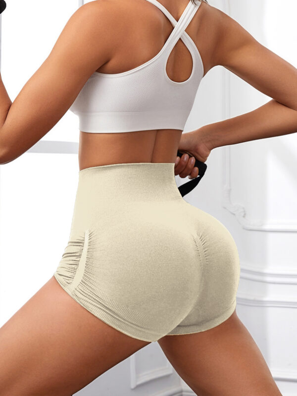 ⁦Workout Shorts For Women Scrunch Butt Lifting High Waisted Yoga Gym Seamless Booty Biker Shorts⁩ - الصورة ⁦8⁩