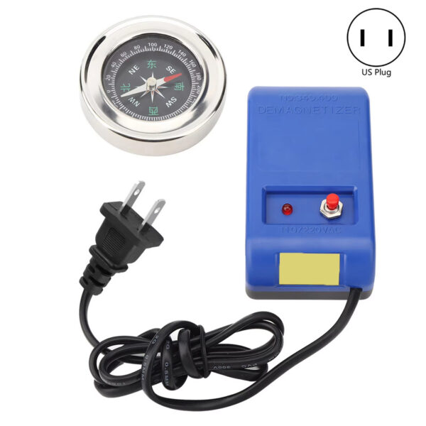 ⁦Electrical Demagnetizer Tools Compass Set For Watch Repair Degausser 110V220V Watch Repair Degausser Watch Repair Screwdriver Tweezers Electrical Demagnetise Demagnetizer Tools⁩ - الصورة ⁦2⁩