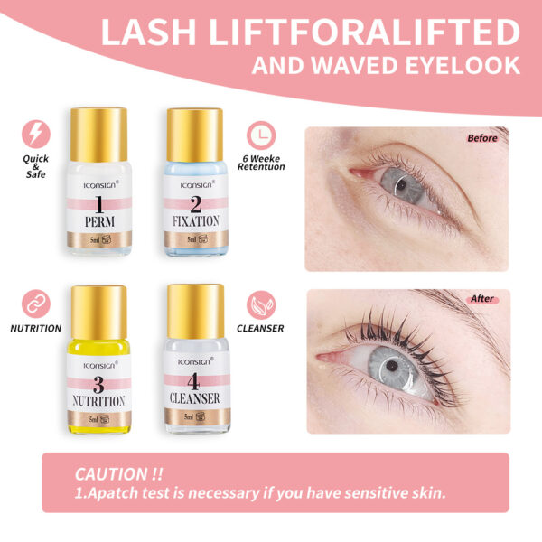 ⁦ICONSIGN Lash Lift EyeLash Eyebrow Dye Tint Kit Lashes Perm Set Brow Lamination Makeup Tools⁩ - الصورة ⁦4⁩