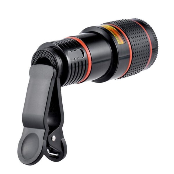 ⁦HD 8X Clip On Optical Zoom Telescope Camera Lens For Universal Mobile Cell Phone⁩ - الصورة ⁦7⁩