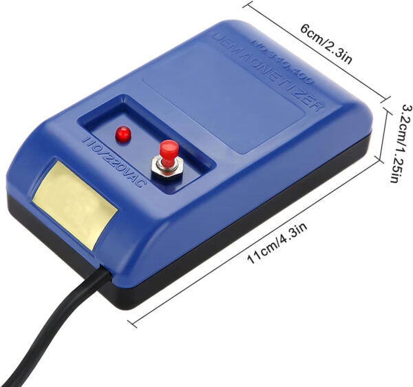 ⁦Electrical Demagnetizer Tools Compass Set For Watch Repair Degausser 110V220V Watch Repair Degausser Watch Repair Screwdriver Tweezers Electrical Demagnetise Demagnetizer Tools⁩ - الصورة ⁦7⁩