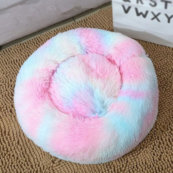 ⁦Dog Bed Super Soft Washable Long Plush Pet Kennel Deep Sleep Dog House Velvet Mats Sofa For Dog Basket Pet Cat Bed⁩ - الصورة ⁦3⁩