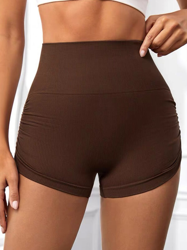 ⁦Workout Shorts For Women Scrunch Butt Lifting High Waisted Yoga Gym Seamless Booty Biker Shorts⁩ - الصورة ⁦5⁩