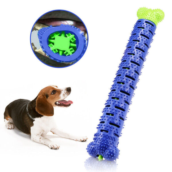 ⁦Dog Toys Toothbrush TPR Chew Bite Teeth Cleaning Pet Molar Brushing Stick Dogs Toothbrush Chewing Bite Toy Durable Chewing⁩ - الصورة ⁦10⁩