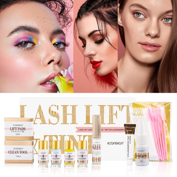 ⁦ICONSIGN Lash Lift EyeLash Eyebrow Dye Tint Kit Lashes Perm Set Brow Lamination Makeup Tools⁩ - الصورة ⁦2⁩