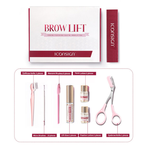 ⁦DIY Brow Lamination Eyebrow Kit 45-60 Days ICONSIGN Professional Beauty Makeup Tool Home Use⁩ - الصورة ⁦6⁩