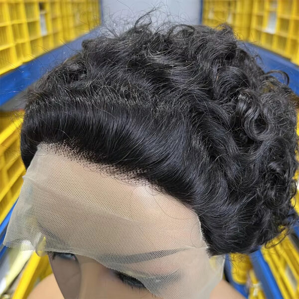 ⁦Brazilian Pixie Cut Wig Human Hair 13X1 Short Curly Lace Front Wigs Human Hair Short Curly Wigs For Black Women Human Hair⁩ - الصورة ⁦5⁩