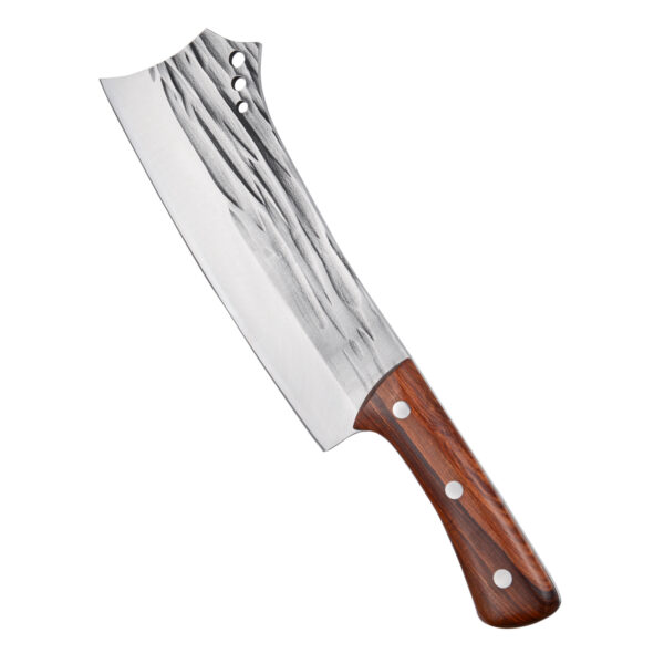 ⁦Kegani Meat Cleaver Knife - Heavy Duty Bone Chopper - 1.4 Lbs Butcher Knife Bone Knife - High Carbon Steel Butcher Knife For Meat Cutting, Bone Cutting⁩ - الصورة ⁦5⁩