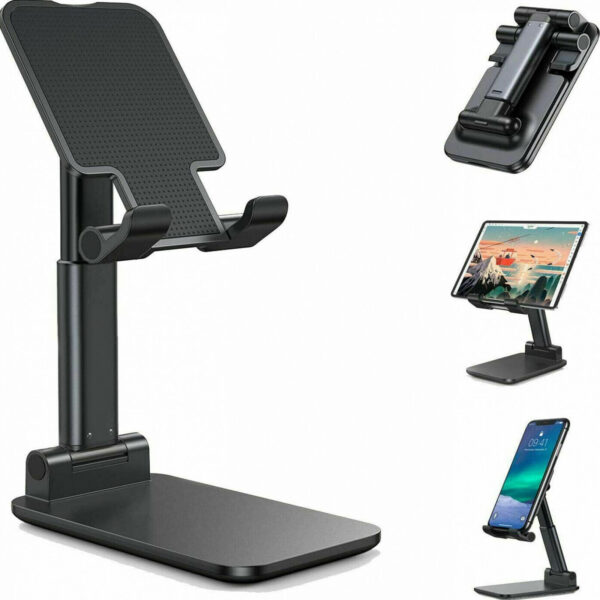 ⁦Cell Phone Stand Desktop Holder Tablet Stand Mount Mobile Phone Desktop Tablet Holder Table Cell Foldable Extend Support Desk Mobile Phone Holder Stand⁩ - الصورة ⁦8⁩